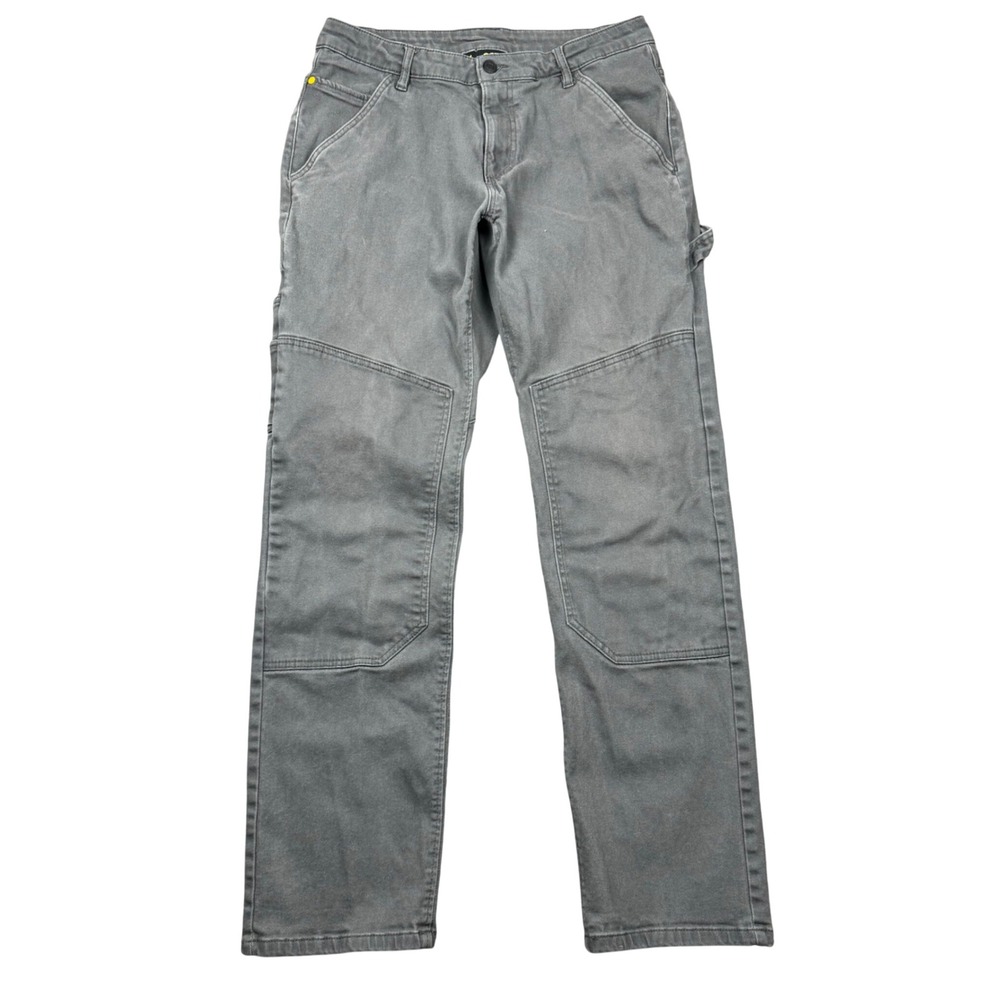 Caterpillar CAT Pants Men 32x34 (31x32) Gray Double Knee Carpenter Workwear